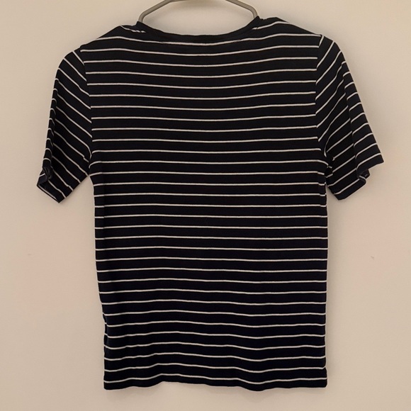 GAP Navy and White Striped T-Shirt - Picture 3 of 3